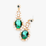 Oval Drop Classic Crystal Dress Earrings_15 colors