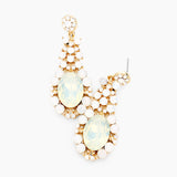 Oval Drop Classic Crystal Dress Earrings_15 colors