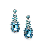 Oval Drop Classic Crystal Dress Earrings_15 colors