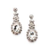 Oval Drop Classic Crystal Dress Earrings_15 colors