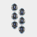 Elegant Three oval drops fancy earring_11 colors