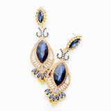 Victorian fancy marquise crystal Earring_19 colors