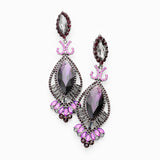 Victorian fancy marquise crystal Earring_19 colors