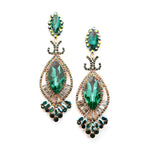 Victorian fancy marquise crystal Earring_19 colors