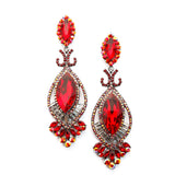 Victorian fancy marquise crystal Earring_19 colors