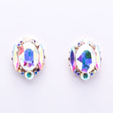 Fancy crystal Stud Earring_17 colors