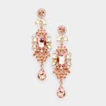 Crystal Rhinestone Marquise Drop Evening Earrings_9 colors