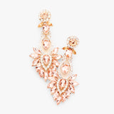 Victorian floral fancy marquise crystal earring_9 colors