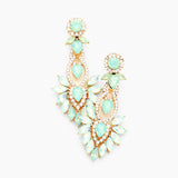 Victorian floral fancy marquise crystal earring_9 colors