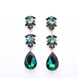 Elegant Pear Shape drop Evening Earring_17 colors