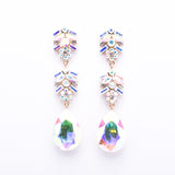 Elegant Pear Shape drop Evening Earring_17 colors