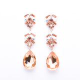 Elegant Pear Shape drop Evening Earring_17 colors