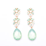 Elegant Pear Shape drop Evening Earring_17 colors