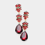 Elegant Pear Shape drop Evening Earring_17 colors