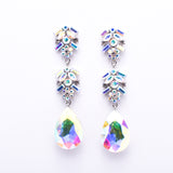 Elegant Pear Shape drop Evening Earring_17 colors