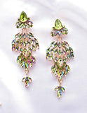 Crystal Marquise Cluster Earrings_17 colors