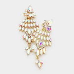 Crystal Marquise Cluster Earrings_17 colors