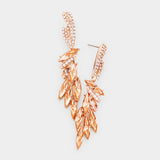 Elegant Marquise Stone Cluster Evening Earrings_22 colors