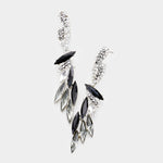 Elegant Marquise Stone Cluster Evening Earrings_22 colors