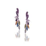 Elegant Marquise Stone Cluster Evening Earrings_22 colors