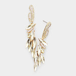 Elegant Marquise Stone Cluster Evening Earrings_22 colors