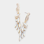 Elegant Marquise Stone Cluster Evening Earrings_22 colors