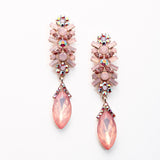 Marquise Glass Crystal Drop Evening Earrings_15 colors