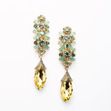 Marquise Glass Crystal Drop Evening Earrings_15 colors