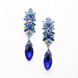 Marquise Glass Crystal Drop Evening Earrings_15 colors