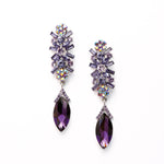 Marquise Glass Crystal Drop Evening Earrings_15 colors