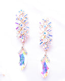 Marquise Glass Crystal Drop Evening Earrings_15 colors