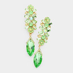 Marquise Glass Crystal Drop Evening Earrings_15 colors