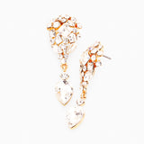 Crystal Cluster Drop Evening Earring_8 colors