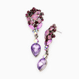 Crystal Cluster Drop Evening Earring_8 colors