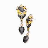 Crystal Cluster Drop Evening Earring_8 colors