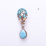 Tear drop fancy evening earring_6 colors