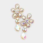 Cute Flower Fancy crystal Earring_18 colors