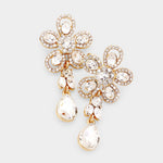 Cute Flower Fancy crystal Earring_18 colors