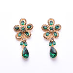 Cute Flower Fancy crystal Earring_18 colors