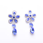 Cute Flower Fancy crystal Earring_18 colors