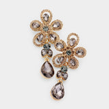 Cute Flower Fancy crystal Earring_18 colors