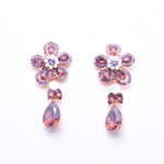 Cute Flower Fancy crystal Earring_18 colors