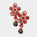 Cute Flower Fancy crystal Earring_18 colors