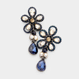 Cute Flower Fancy crystal Earring_18 colors