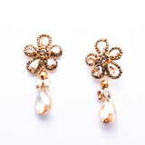 Cute Flower Fancy crystal Earring_18 colors