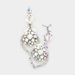 Elegant fancy crystal drop earring_12 colors