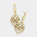 Elegant fancy crystal drop earring_12 colors