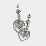 Elegant fancy crystal drop earring_12 colors