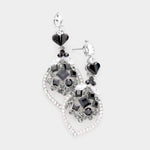 Elegant fancy crystal drop earring_12 colors