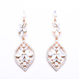 Marquise shaped drop crystal earring_13 colors